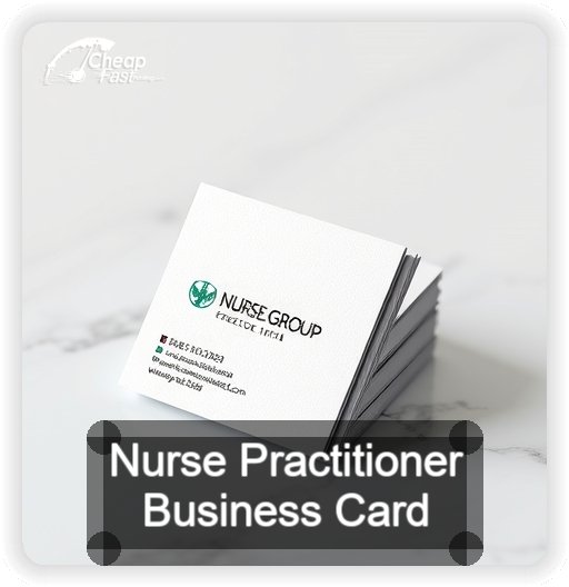 Nurse Practitioner business card design sample