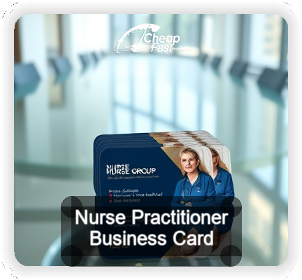 Nurse Practitioner business card design sample