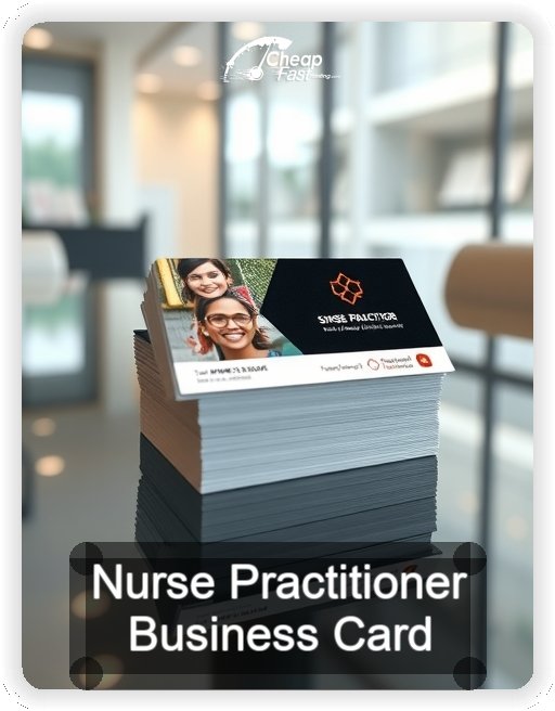 Nurse Practitioner business card design sample