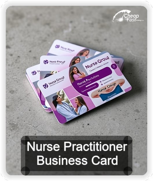 Nurse Practitioner business card design sample