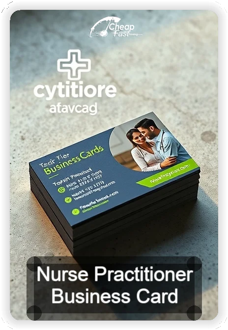 Nurse Practitioner business card design sample