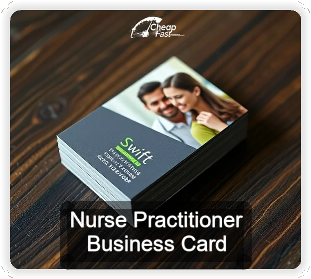 Nurse Practitioner business card design sample