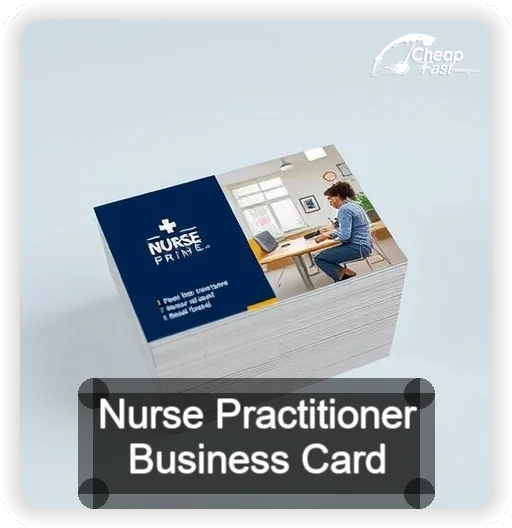 Nurse Practitioner business card design sample