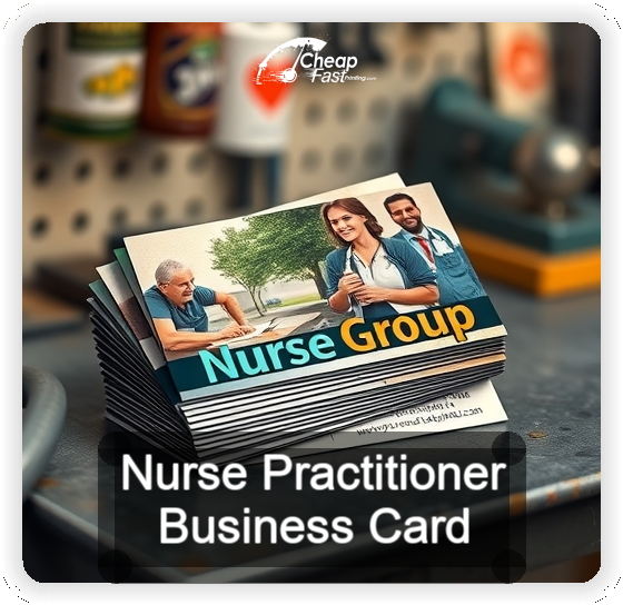 Nurse Practitioner business card design sample
