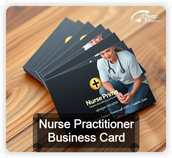 Nurse Practitioner business card design sample