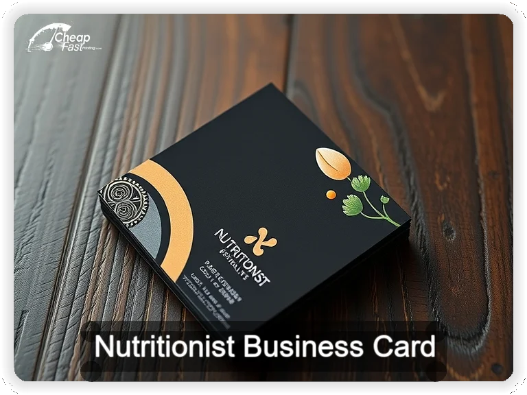 Nutritionist business card design sample