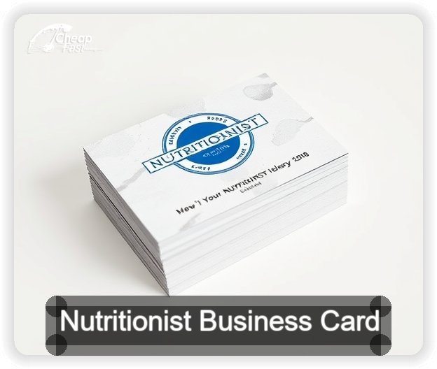 Nutritionist business card design sample