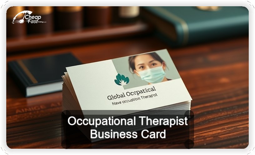 Occupational Therapist business card design sample
