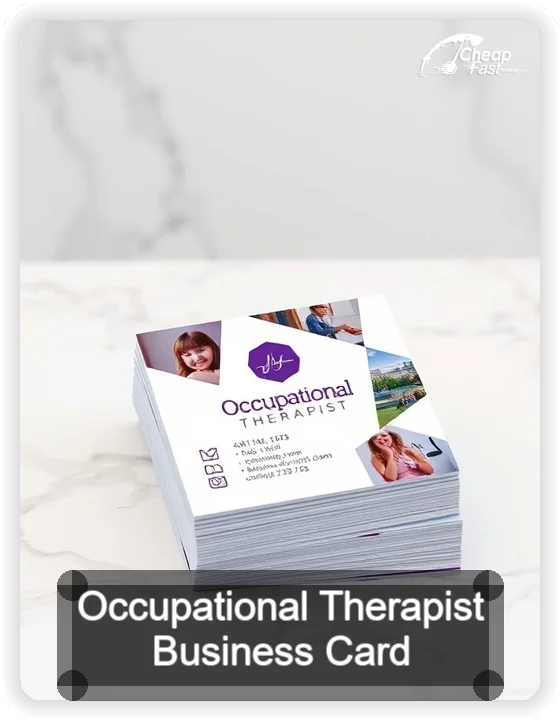 Occupational Therapist business card design sample