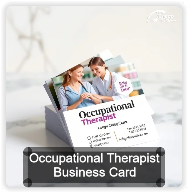 Occupational Therapist business card design sample
