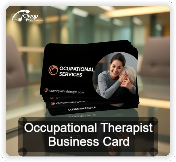 Occupational Therapist business card design sample