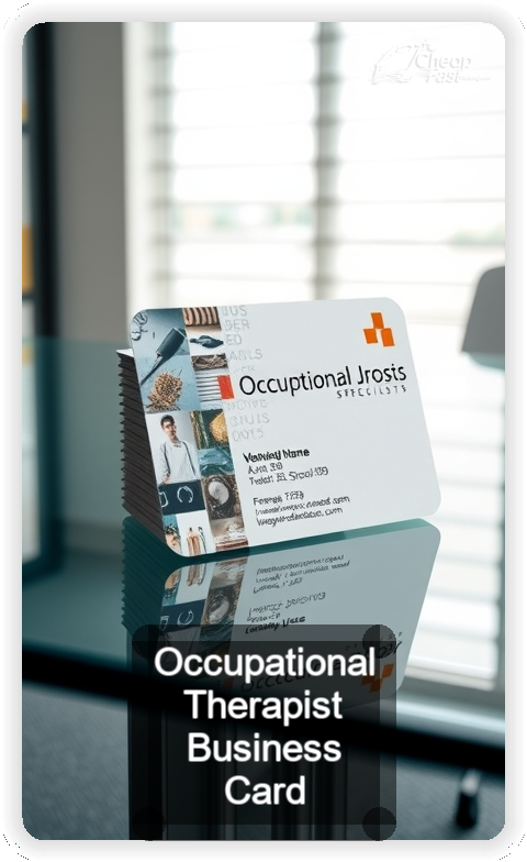 Occupational Therapist business card design sample