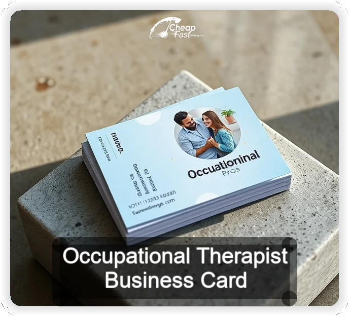 Occupational Therapist business card design sample