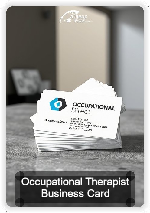 Occupational Therapist business card design sample