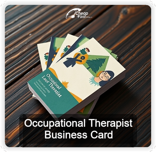 Occupational Therapist business card design sample