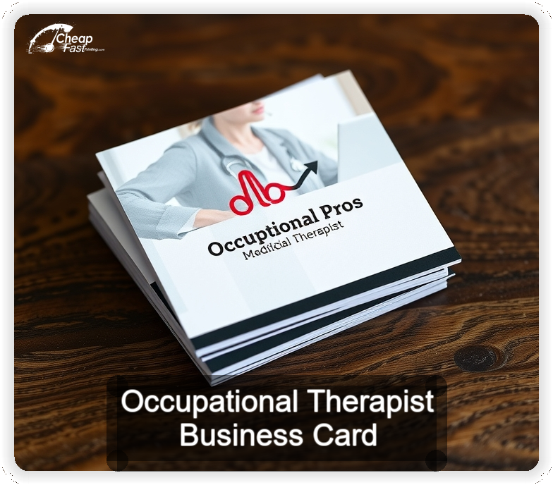 Occupational Therapist business card design sample