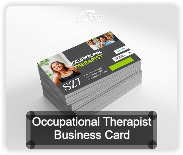 Occupational Therapist business card design sample