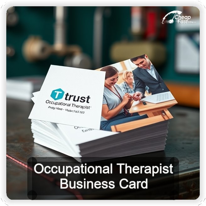 Occupational Therapist business card design sample