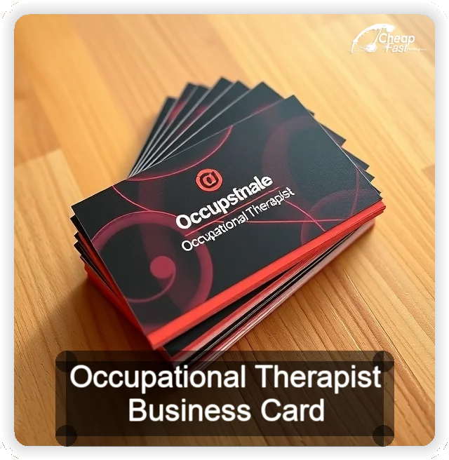 Occupational Therapist business card design sample