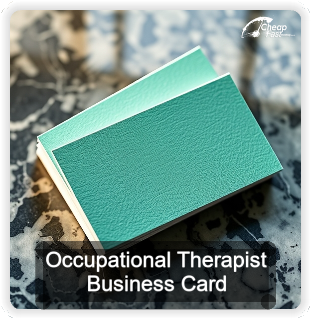 Occupational Therapist business card design sample