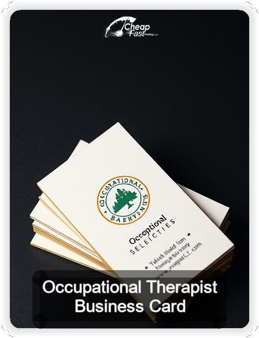 Occupational Therapist business card design sample