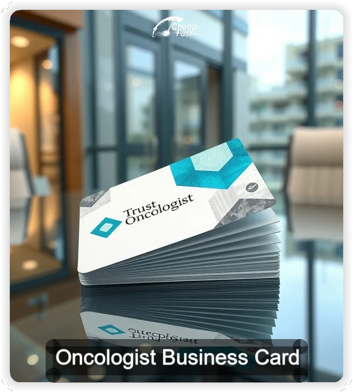 Oncologist business card design sample