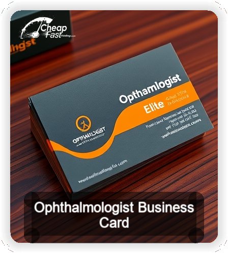 Ophthalmologist business card design sample