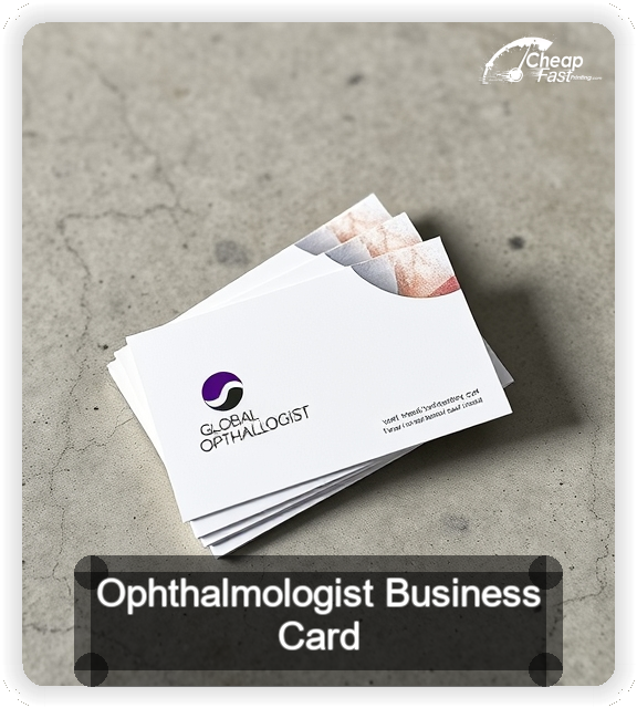 Ophthalmologist business card design sample