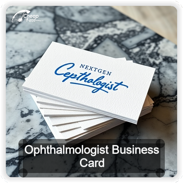 Ophthalmologist business card design sample