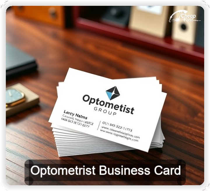 Optometrist business card design sample