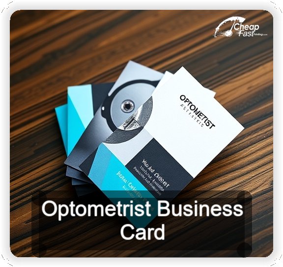Optometrist business card design sample