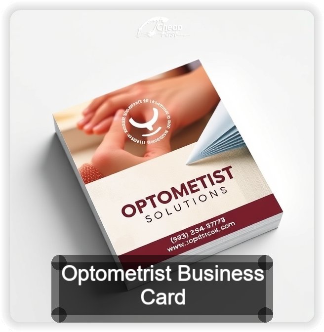 Optometrist business card design sample