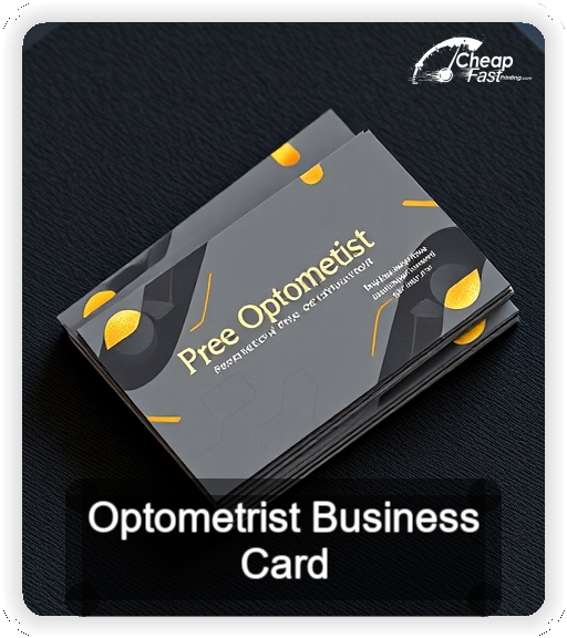 Optometrist business card design sample