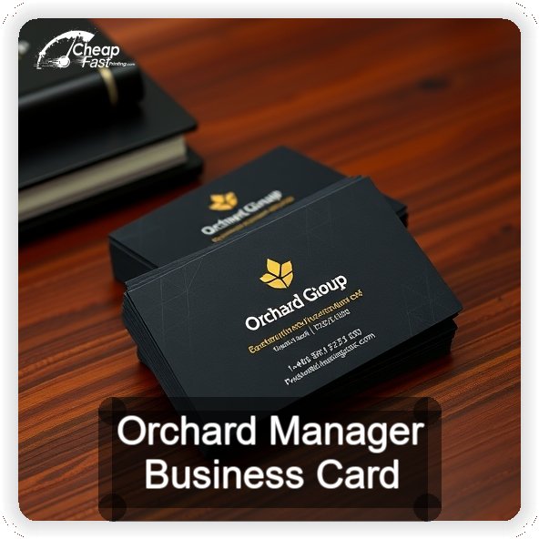 Orchard Manager business card design sample