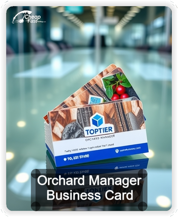 Orchard Manager business card design sample