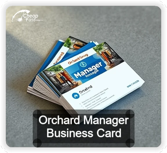 Orchard Manager business card design sample