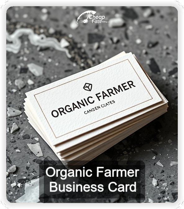 Organic Farmer business card design sample