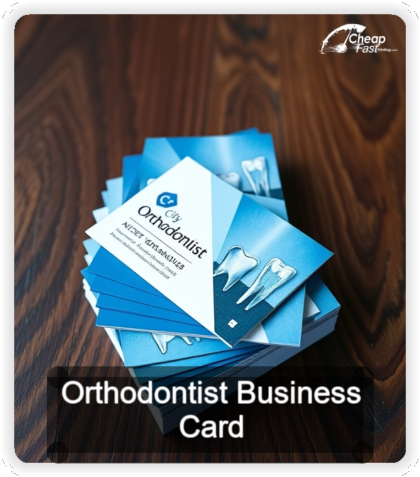 Orthodontist business card design sample
