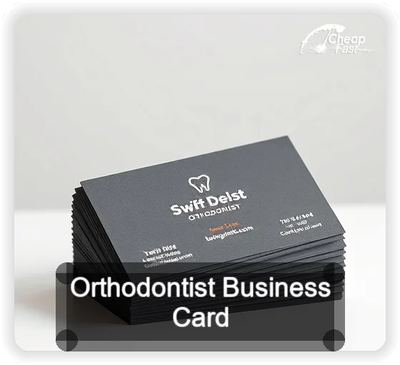 Orthodontist business card design sample