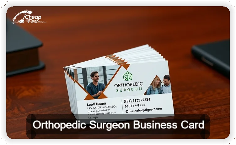 Orthopedic Surgeon business card design sample