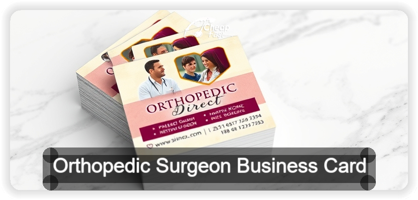 Orthopedic Surgeon business card design sample