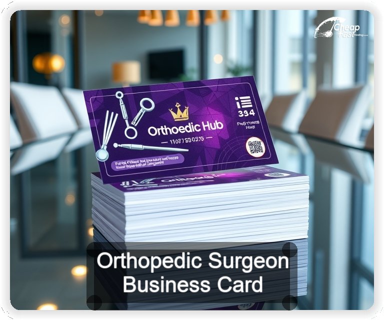 Orthopedic Surgeon business card design sample