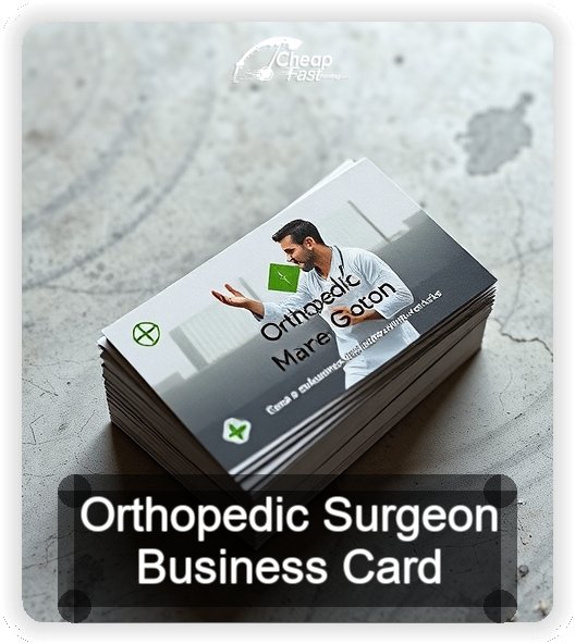 Orthopedic Surgeon business card design sample