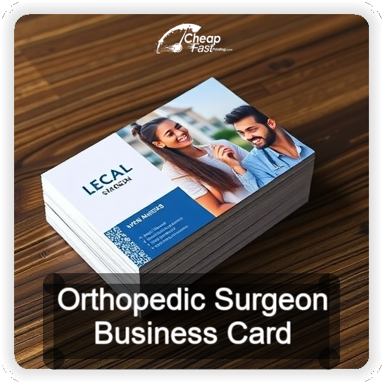 Orthopedic Surgeon business card design sample
