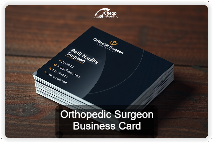 Orthopedic Surgeon business card design sample