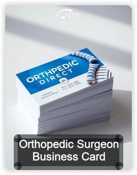 Orthopedic Surgeon business card design sample