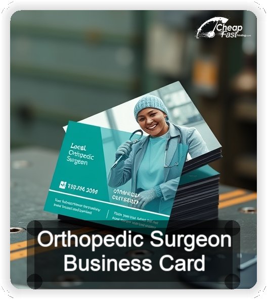 Orthopedic Surgeon business card design sample
