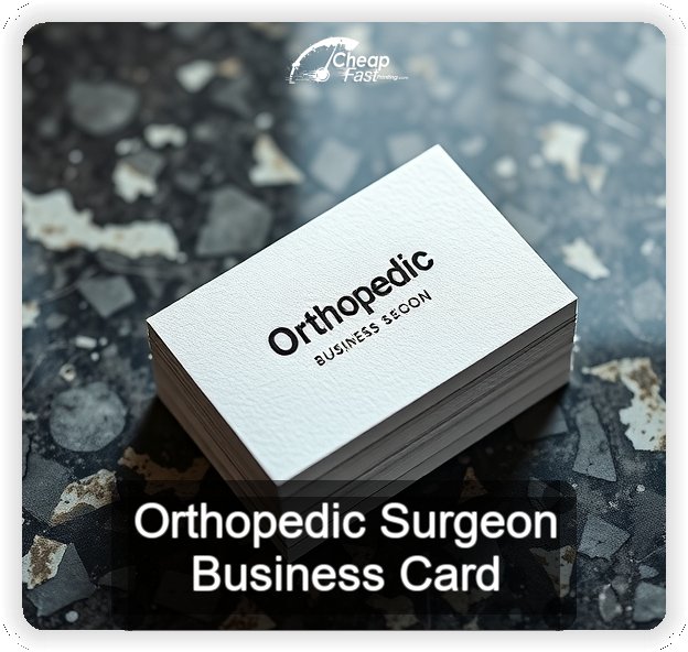 Orthopedic Surgeon business card design sample