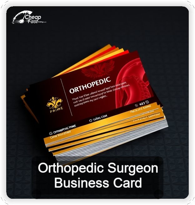 Orthopedic Surgeon business card design sample