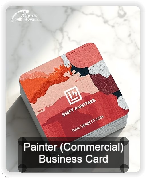 Painter Commercial business card design sample
